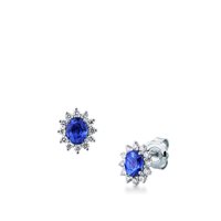 Orecchini Mirco Visconti Donna in Oro Zaffiro blu LF459/B5Z